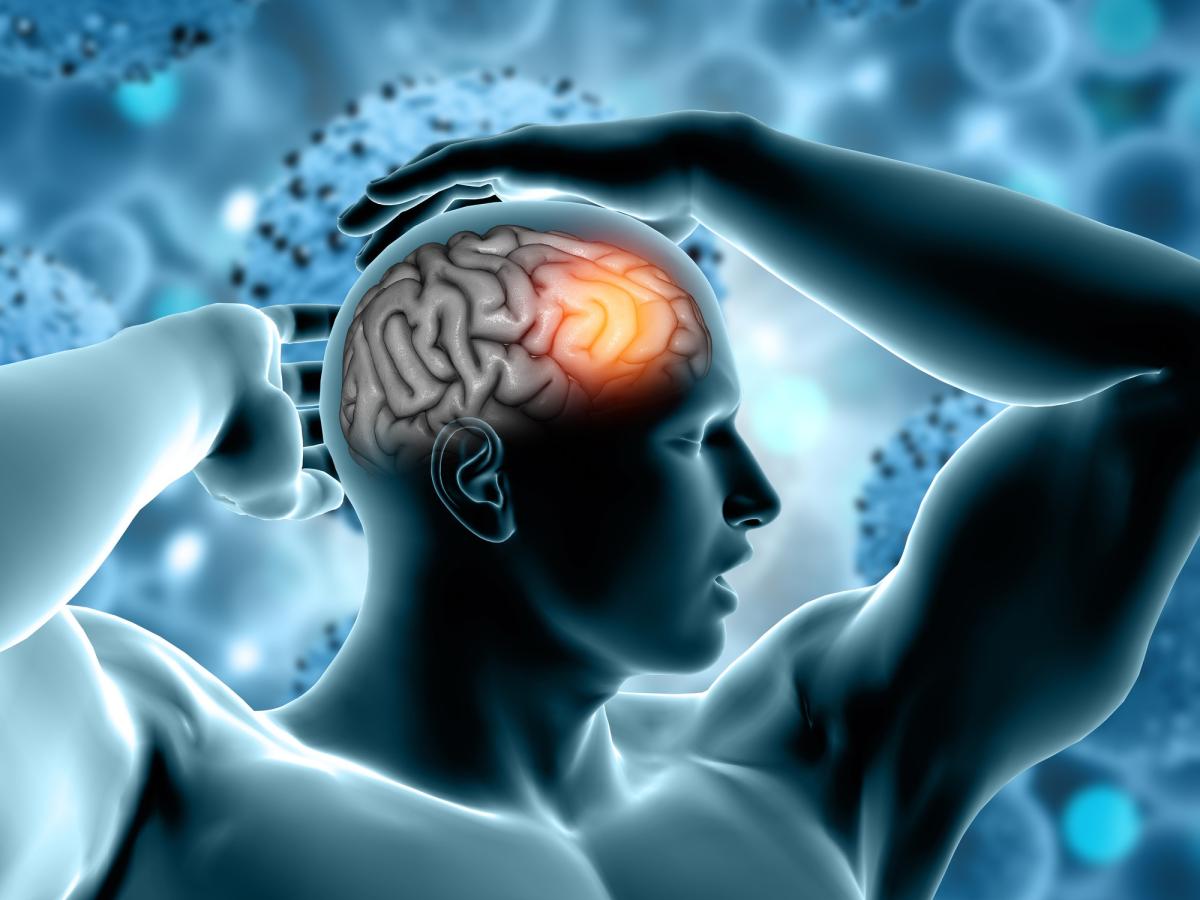 Image showing the brain responses of a male athlete